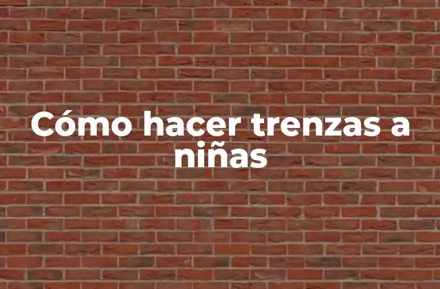 Cómo Hacer Trenzas a Niñas