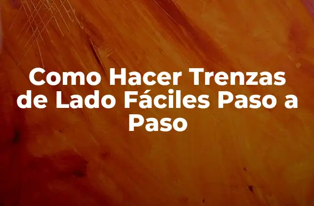 Como Hacer Trenzas de Lado Fáciles Paso a Paso