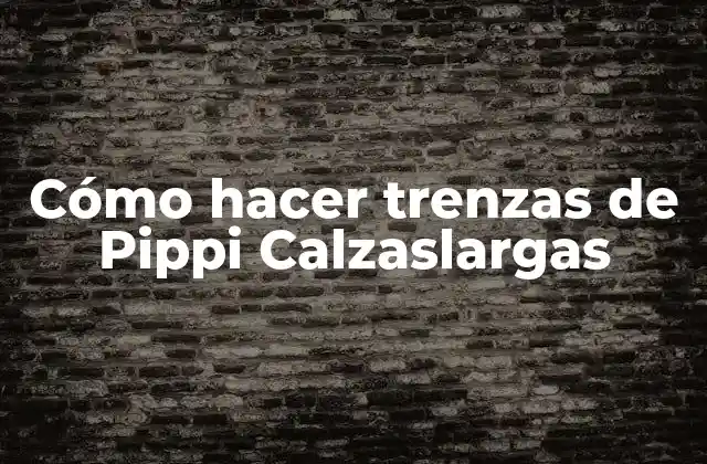 Cómo Hacer Trenzas de Pippi Calzaslargas