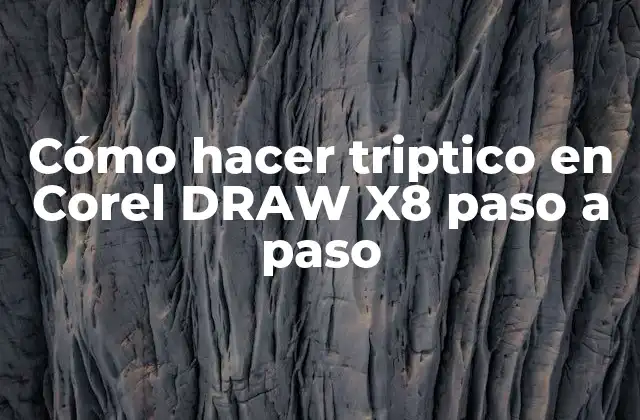 Cómo Hacer Triptico en Corel Draw X8 Paso a Paso