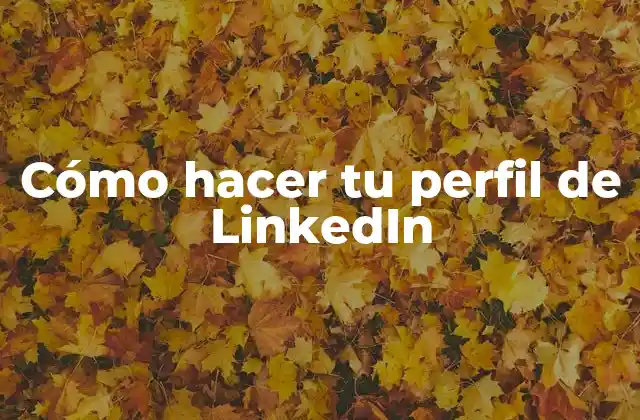 ¿Qué es un perfil de LinkedIn y para qué sirve?