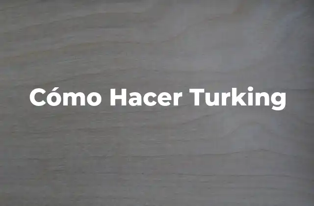 ¿Qué es el Turking?