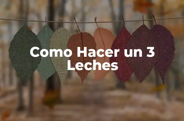 ¿Qué es un 3 Leches y para qué Sirve?