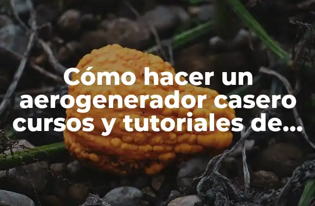 Cómo Hacer un Aerogenerador Casero Cursos y Tutoriales de Fabricación