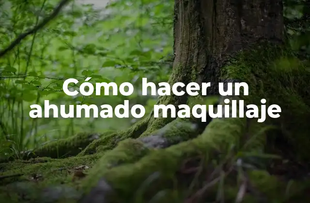 Cómo Hacer un Ahumado Maquillaje