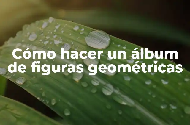 Cómo Hacer un Álbum de Figuras Geométricas