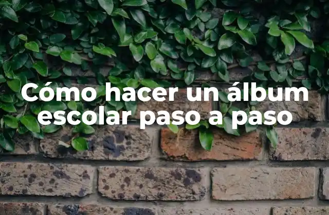 ¿Qué es un álbum escolar y para qué sirve?