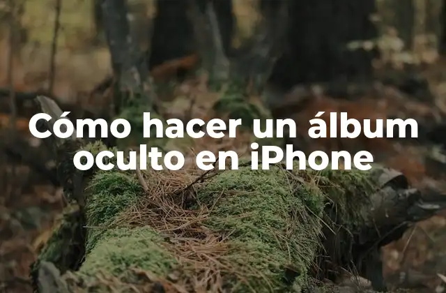 Cómo Hacer un Álbum Oculto en Iphone