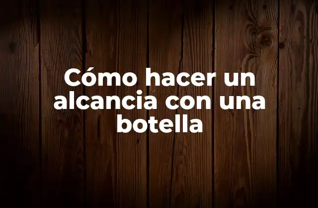 Cómo Hacer un Alcancia con una Botella