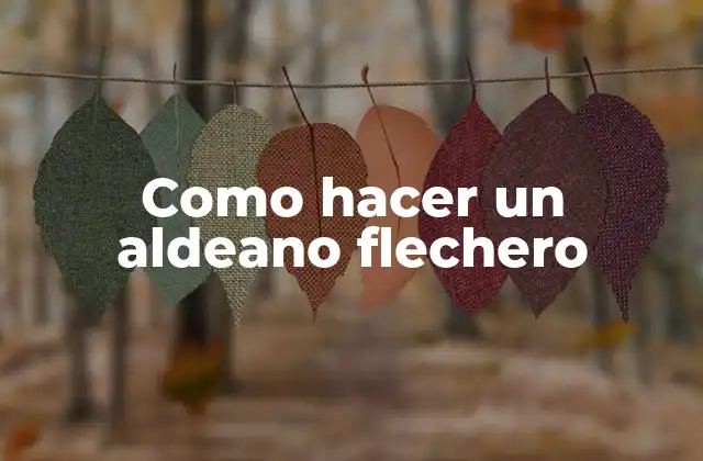 Como Hacer un Aldeano Flechero
