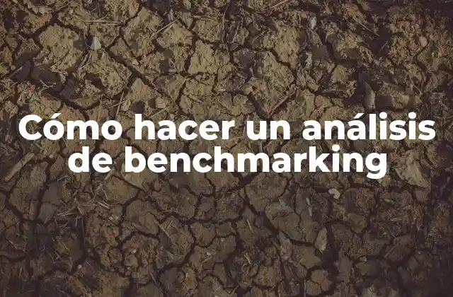 Cómo Hacer un Análisis de Benchmarking