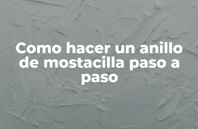 Como Hacer un Anillo de Mostacilla Paso a Paso