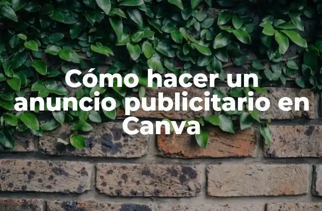 Cómo Hacer un Anuncio Publicitario en Canva