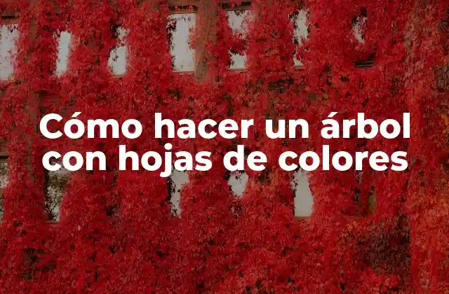 ¿Qué es un árbol con hojas de colores?