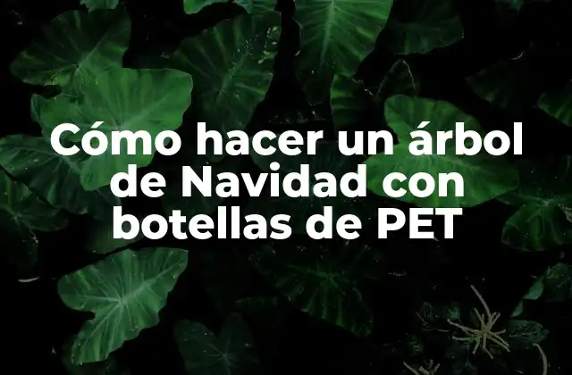 Cómo Hacer un Árbol de Navidad con Botellas de Pet 2 Cómo hacer un árbol de Navidad con botellas de PET