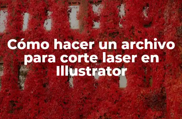 Cómo Hacer un Archivo para Corte Laser en Illustrator