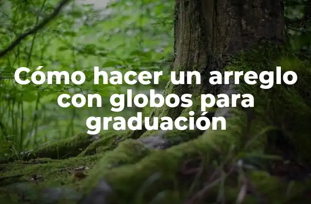 Cómo Hacer un Arreglo con Globos para Graduación