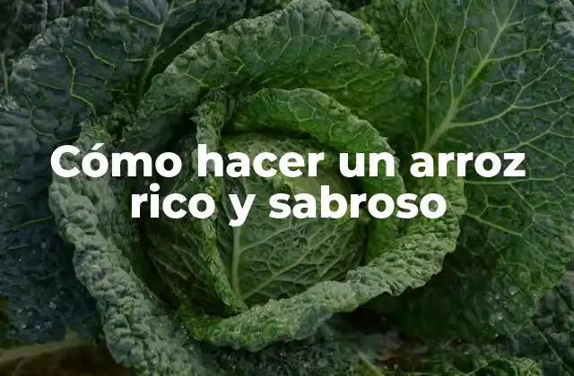 Cómo Hacer un Arroz Rico y Sabroso
