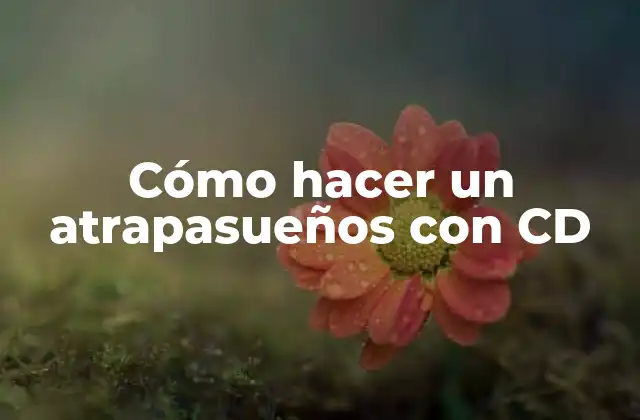 Cómo Hacer un Atrapasueños con Cd