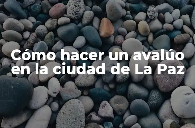 Cómo Hacer un Avalúo en la Ciudad de la Paz