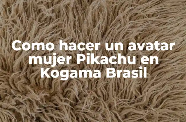 Como Hacer un Avatar Mujer Pikachu en Kogama Brasil