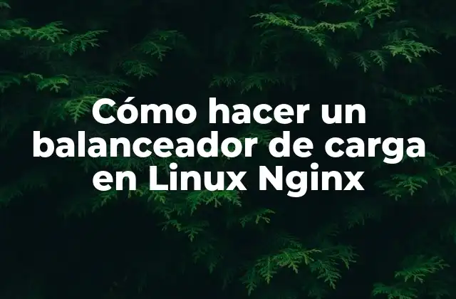 Cómo Hacer un Balanceador de Carga en Linux Nginx 2 ¿Qué es un balanceador de carga y para qué sirve?