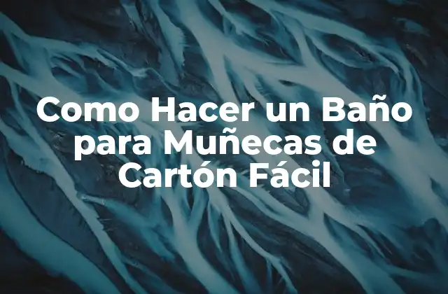 Como Hacer un Baño para Muñecas de Cartón Fácil