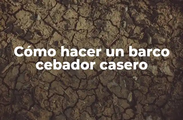 Cómo Hacer un Barco Cebador Casero