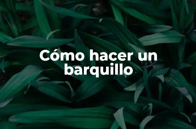 Cómo Hacer un Barquillo
