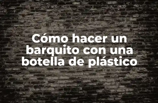 Cómo Hacer un Barquito con una Botella de Plástico