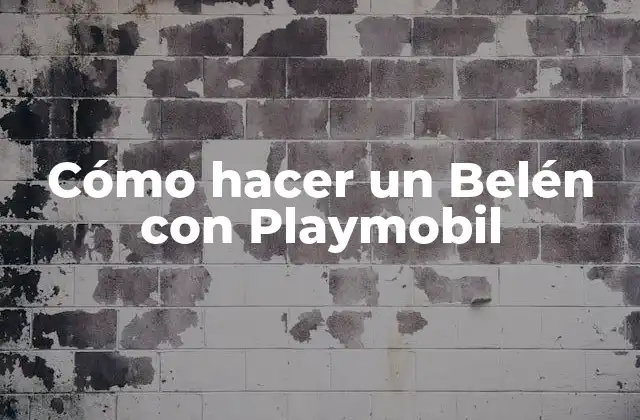Cómo Hacer un Belén con Playmobil