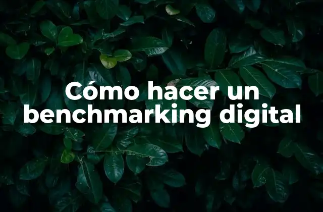 Cómo Hacer un Benchmarking Digital
