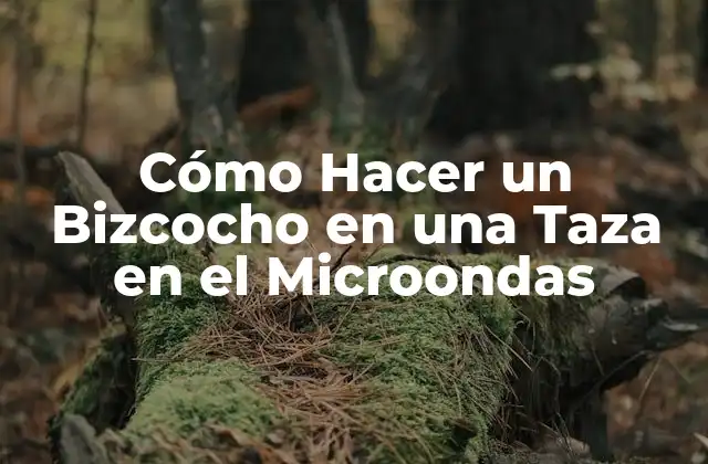 Cómo Hacer un Bizcocho en una Taza en el Microondas
