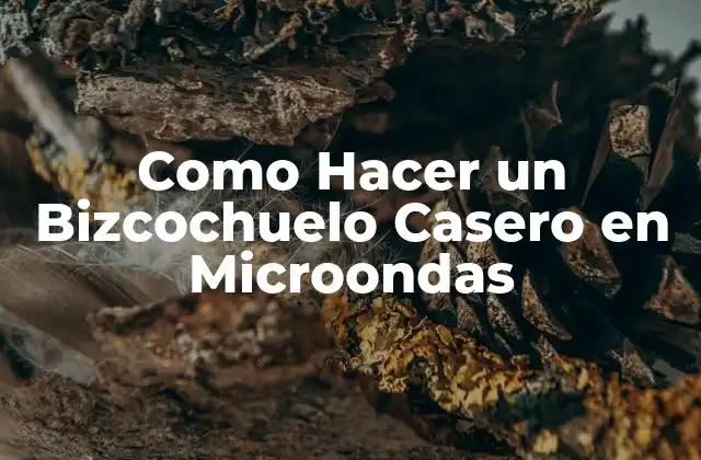 Como Hacer un Bizcochuelo Casero en Microondas