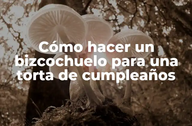 Cómo Hacer un Bizcochuelo para una Torta de Cumpleaños