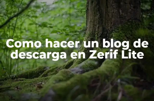 Crear un blog de descarga en Zerif Lite