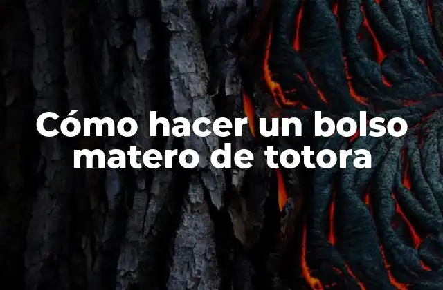 Cómo Hacer un Bolso Matero de Totora