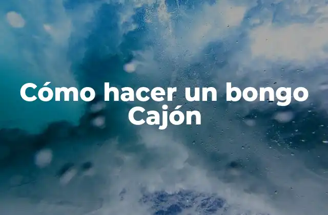 ¿Qué es un bongo Cajón?