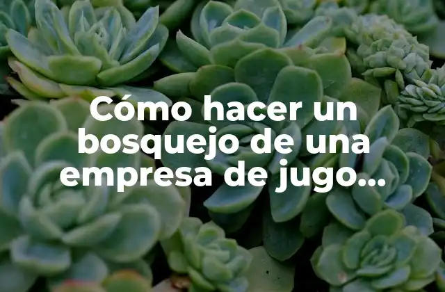Cómo Hacer un Bosquejo de una Empresa de Jugo Cítrico