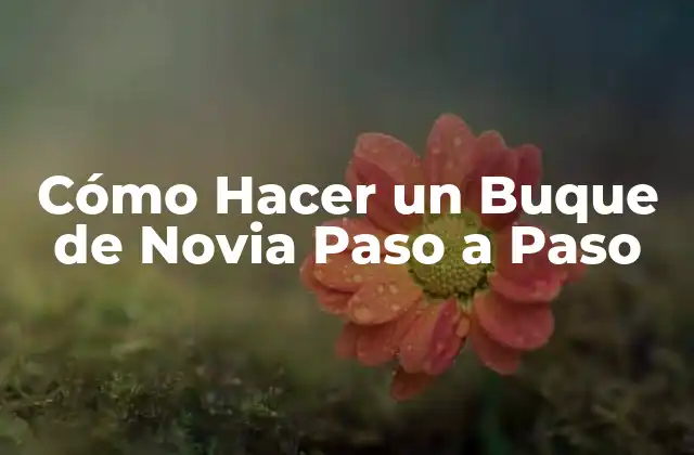 Cómo Hacer un Buque de Novia Paso a Paso