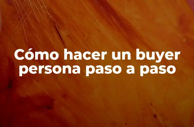 ¿Qué es un buyer persona?