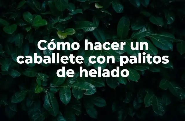 Cómo Hacer un Caballete con Palitos de Helado 2 Cómo hacer un caballete con palitos de helado