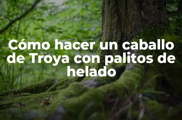 Cómo Hacer un Caballo de Troya con Palitos de Helado