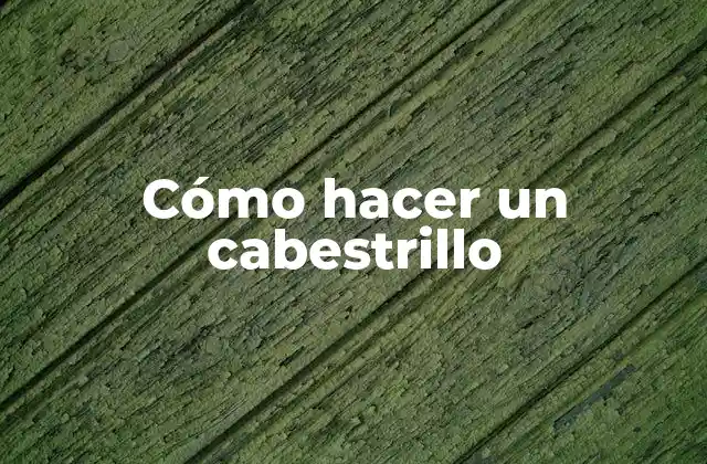 Cómo Hacer un Cabestrillo