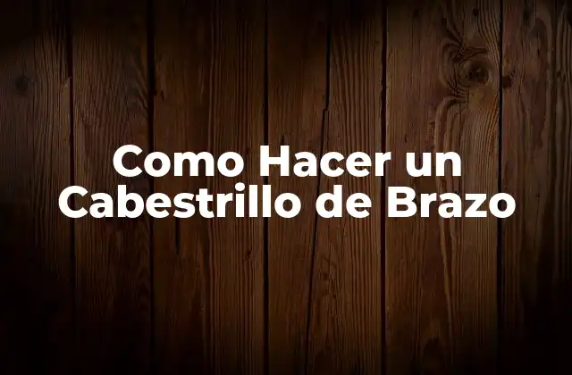 ¿Qué es un Cabestrillo de Brazo?