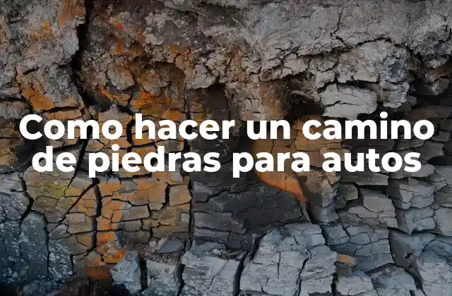 Como Hacer un Camino de Piedras para Autos 2 Como hacer un camino de piedras para autos