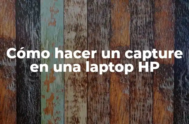 Cómo Hacer un Capture en una Laptop Hp