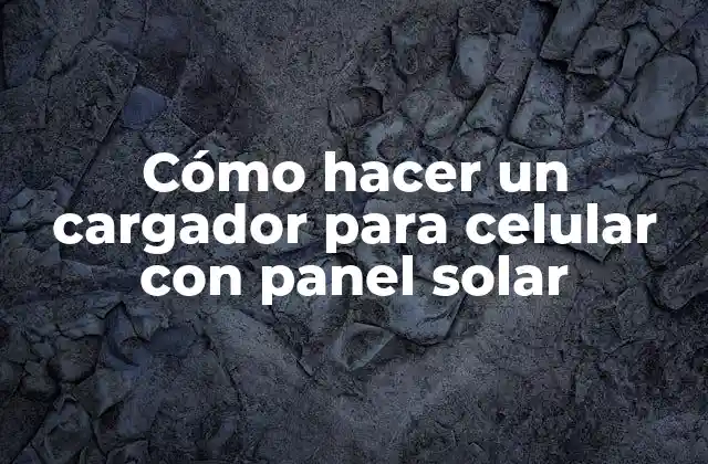 Cómo Hacer un Cargador para Celular con Panel Solar 2 Cómo hacer un cargador para celular con panel solar
