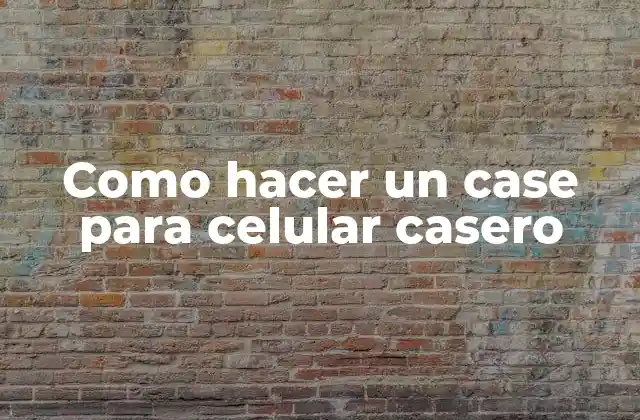 Como Hacer un Case para Celular Casero