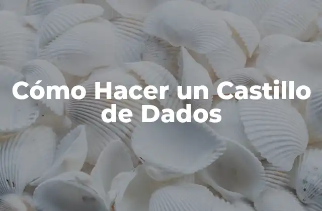 Cómo Hacer un Castillo de Dados